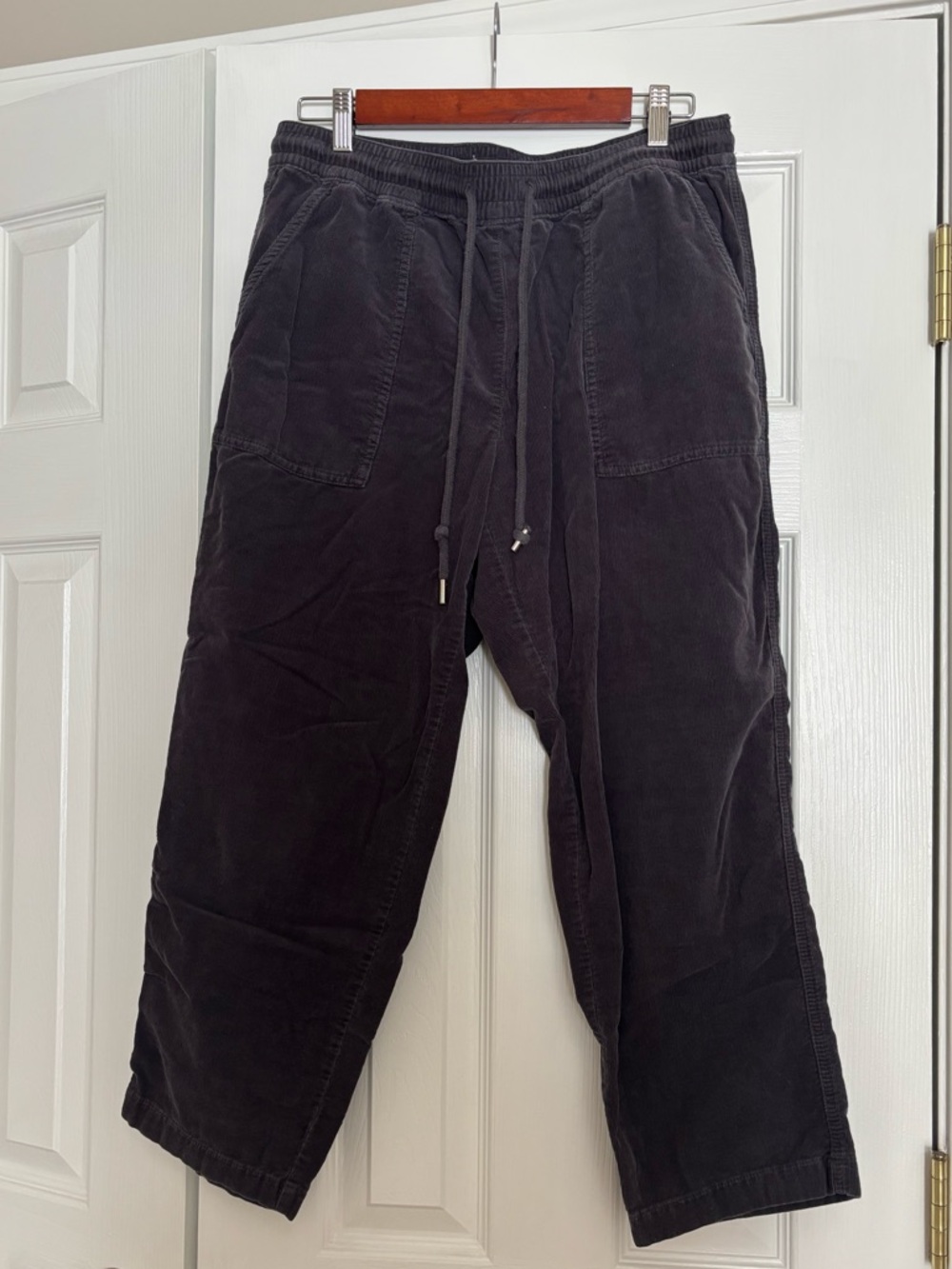 Loft Cropped Corduroy Drawstring Pants